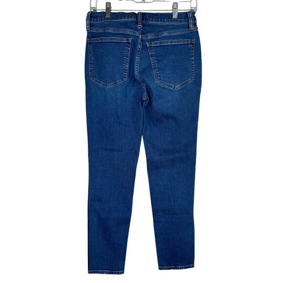 Madewell 10" Roadtripper High Rise Skinny Blue Denim Jeans 27P - Picture 2 of 12